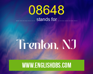 08648 means Trenton, NJ 08648