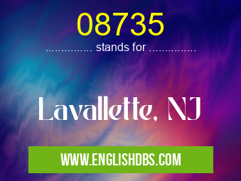 08735 means Lavallette, NJ 08735