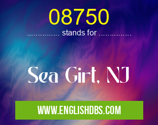 08750 means Sea Girt, NJ 08750