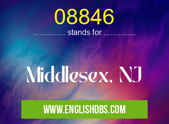 08846 means Middlesex, NJ 08846