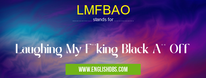 LMFBAO means Laughing My F**king Black A** Off LMFBAO