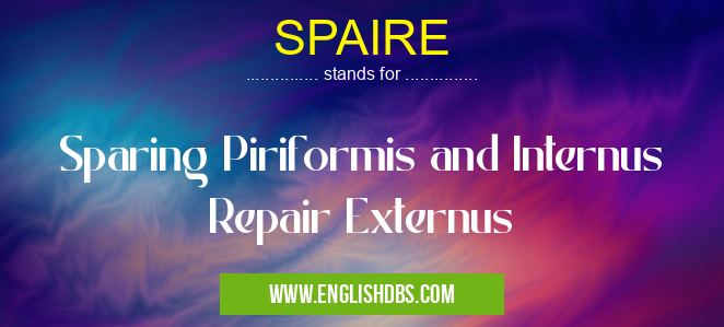 SPAIRE means Sparing Piriformis and Internus Repair Externus SPAIRE