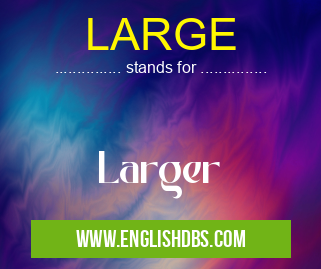 LARGE means Larger LARGE