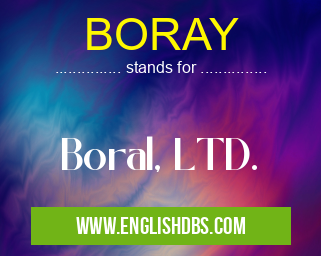 BORAY means Boral, LTD. BORAY