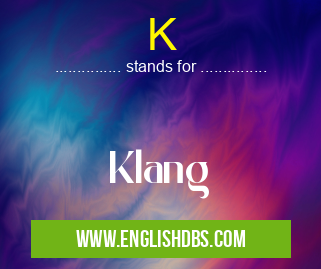 K means Klang K