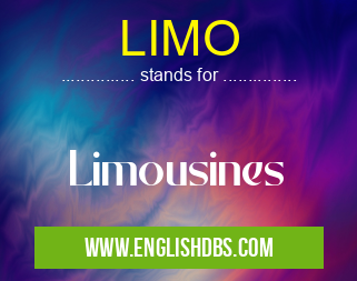 LIMO means Limousines LIMO