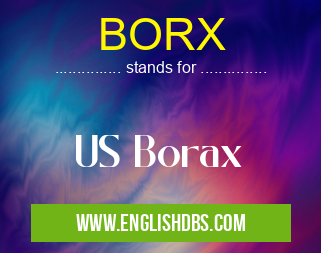 BORX means US Borax BORX