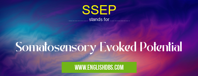 SSEP means Somatosensory Evoked Potential SSEP