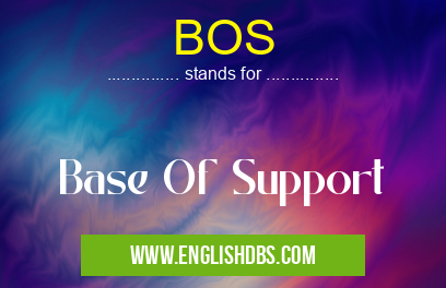 BOS means Base Of Support BOS