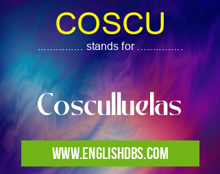 COSCU means Cosculluelas COSCU