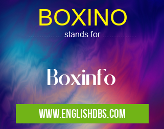 BOXINO means Boxinfo BOXINO