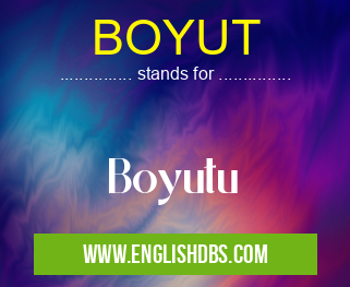 BOYUT means Boyutu BOYUT