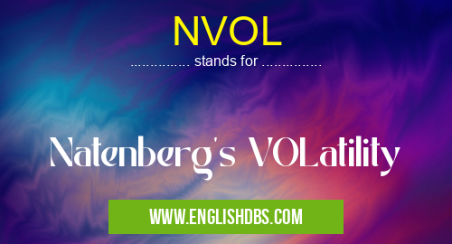 NVOL means Natenberg's VOLatility NVOL
