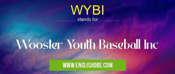 WYBI means Wooster Youth Baseball Inc WYBI