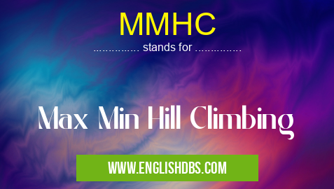 MMHC means Max Min Hill Climbing MMHC