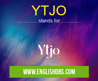 YTJO means Ytjo YTJO