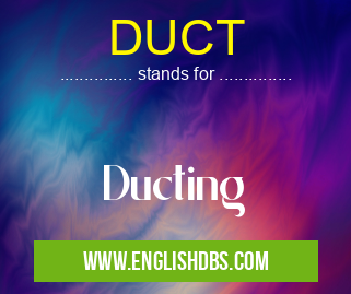 DUCT means Ducting DUCT