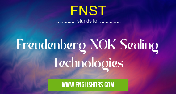 FNST means Freudenberg NOK Sealing Technologies FNST