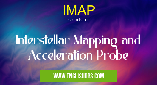 IMAP means Interstellar Mapping and Acceleration Probe IMAP