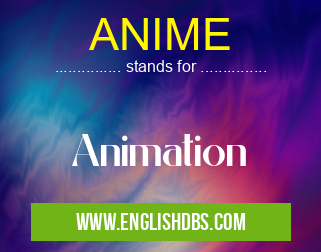 ANIME means Animation ANIME