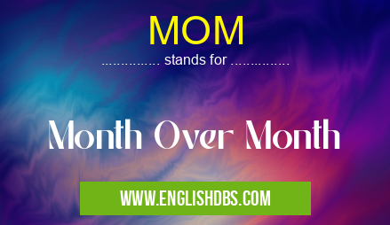 MOM means Month Over Month MOM